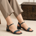 Longwalk Women Buckle Heel Fashion Sandals