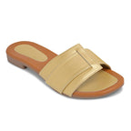 Longwalk Women Gold Flat Fashion Sandals