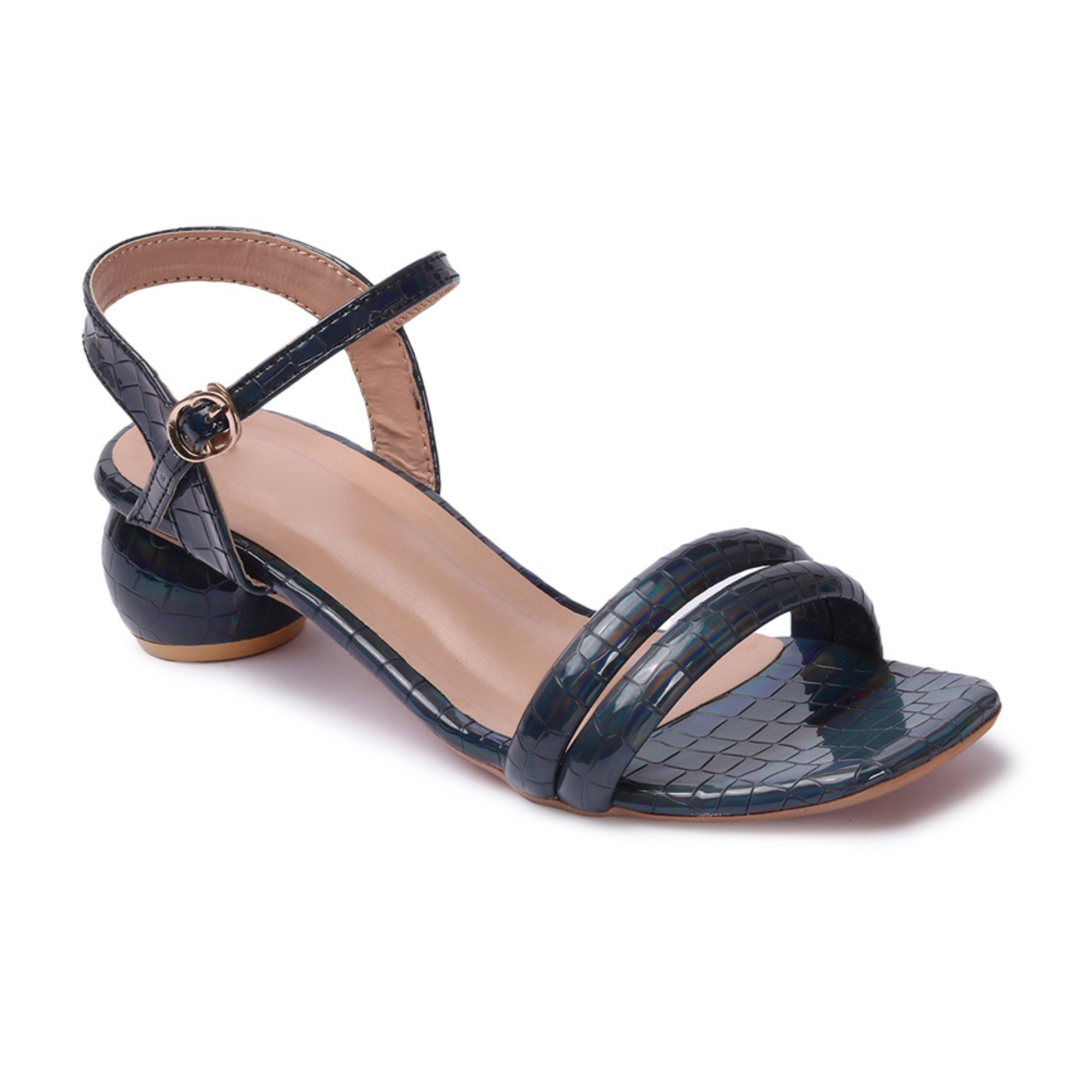 Longwalk Women Buckle Heel Fashion Sandals