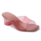 Longwalk Women Transparent Heel Fashion Sandals