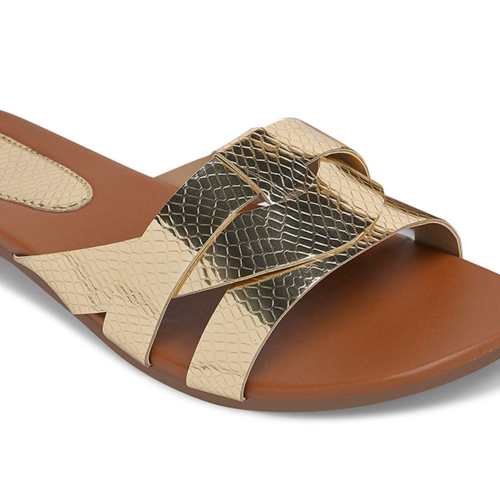Longwalk Women Gold-tone Fashion Sandals