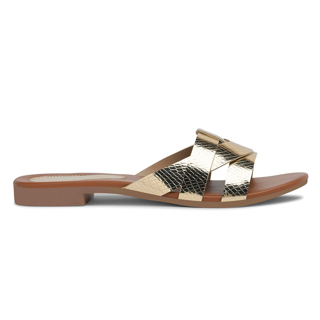 Longwalk Women Gold-tone Fashion Sandals