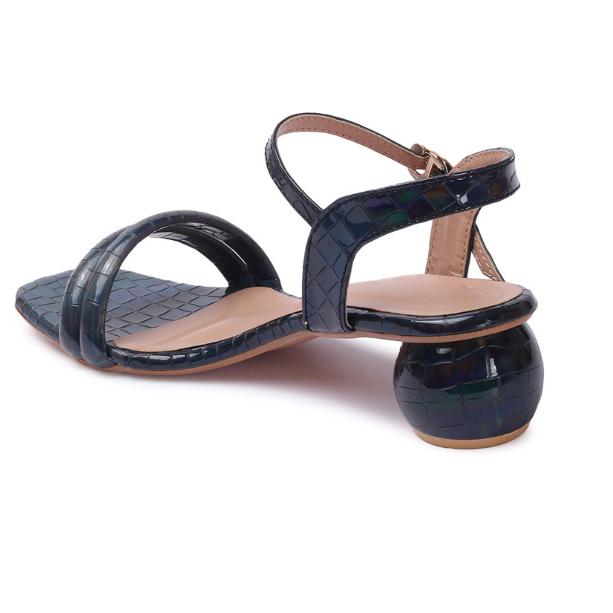 Longwalk Women Buckle Heel Fashion Sandals