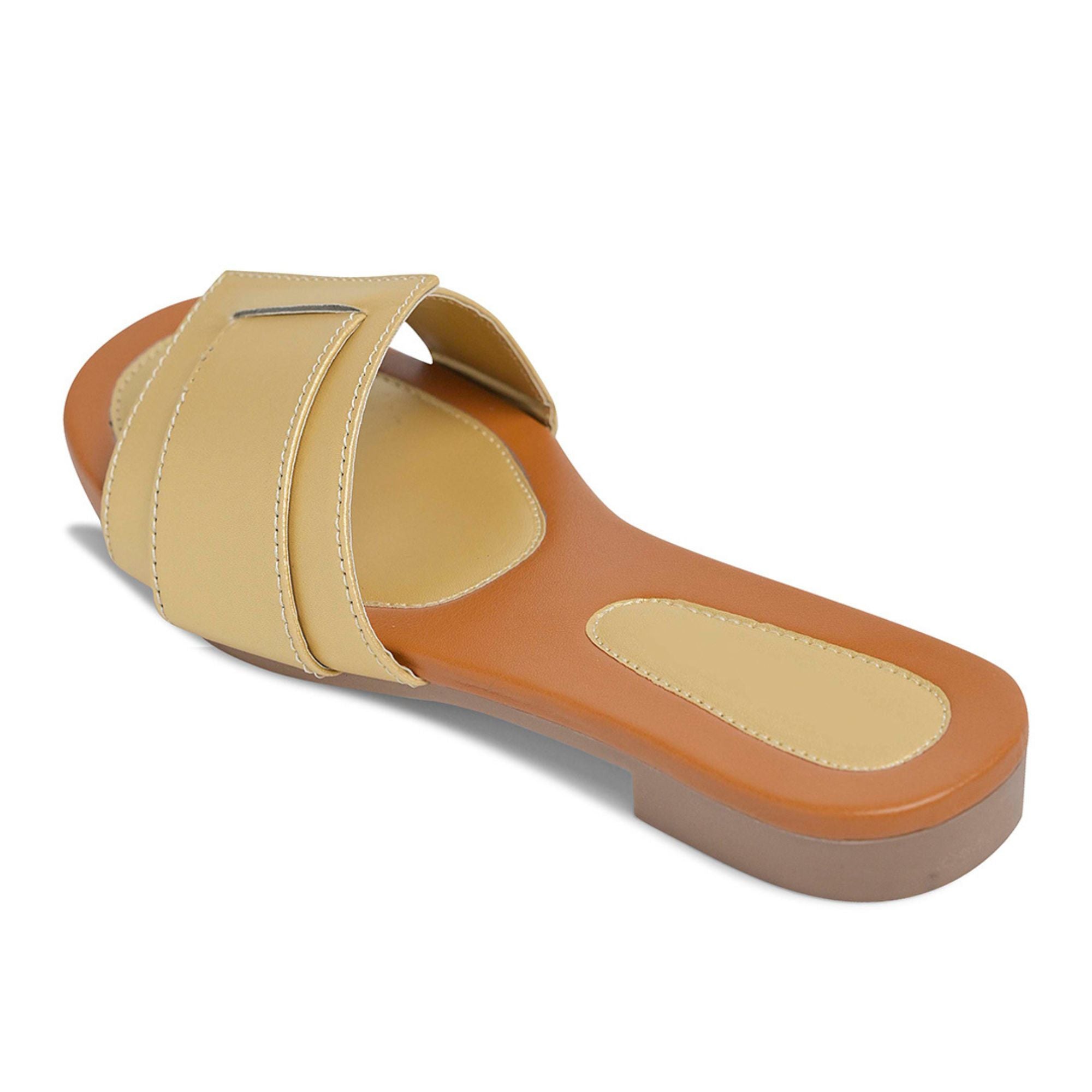 Longwalk Women Gold Flat Fashion Sandals
