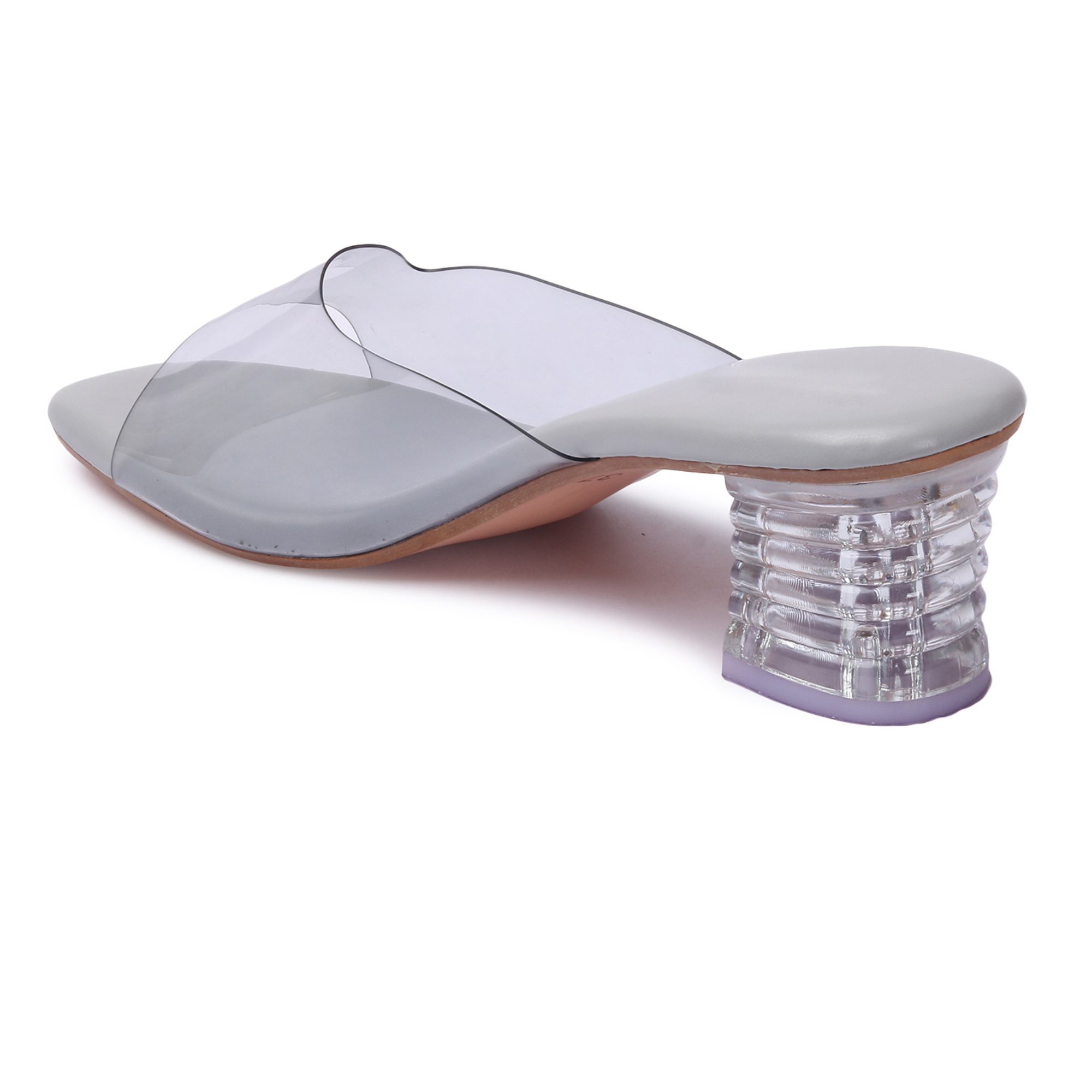 Longwalk Women Transparent Heel Fashion Sandals