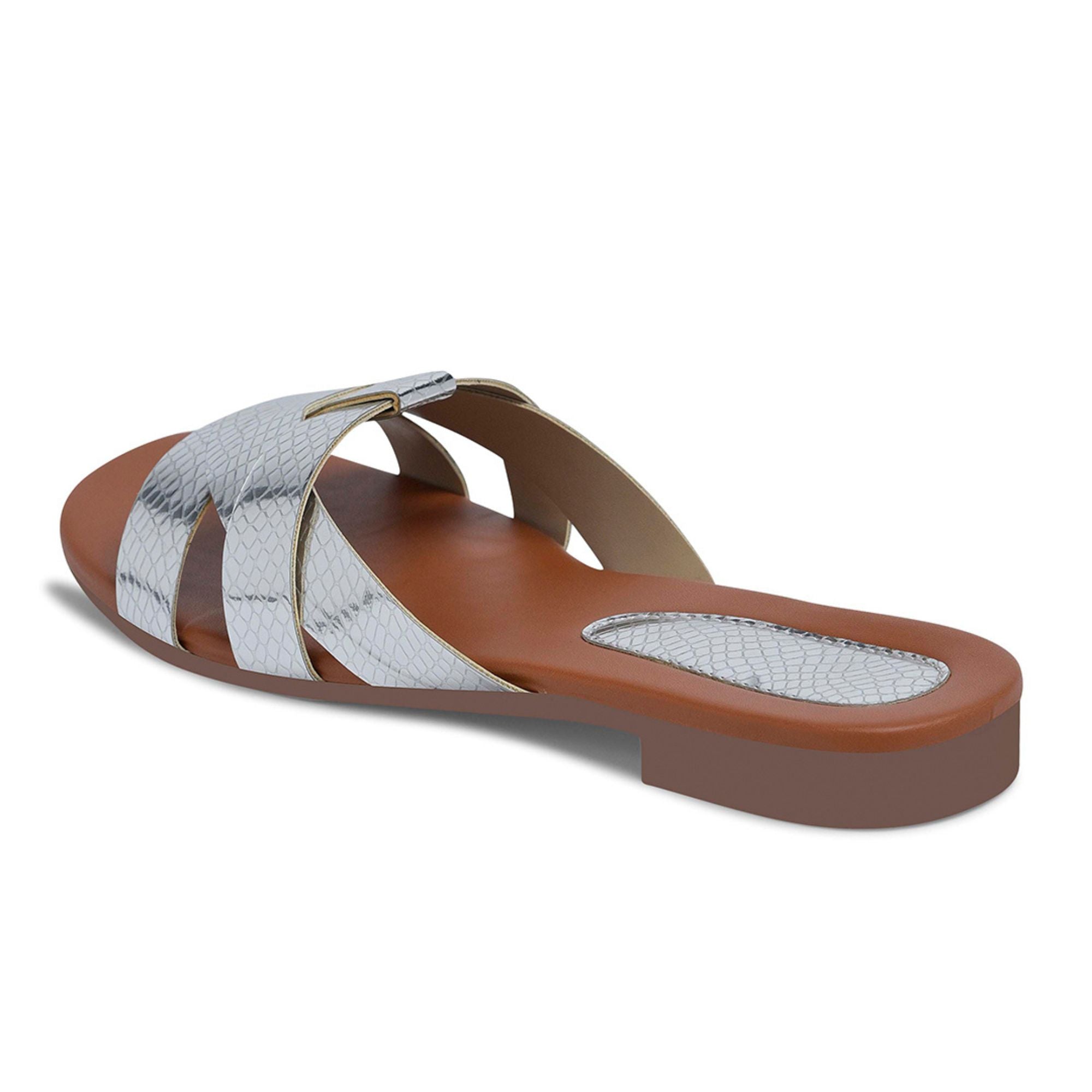 Longwalk Women Silver-tone Fashion Sandals