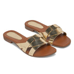 Longwalk Women Gold-tone Fashion Sandals