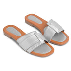 Longwalk Women Silver Flat Fashion Sandals