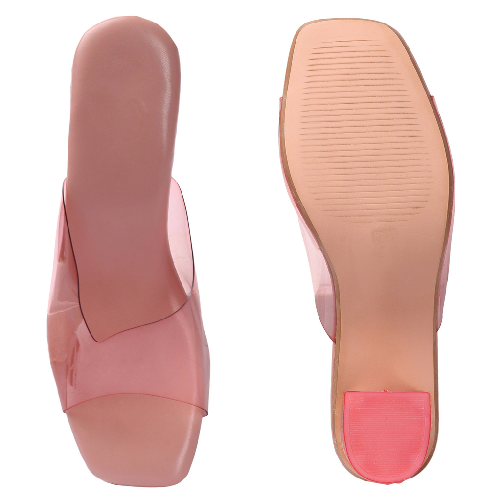 Longwalk Women Transparent Heel Fashion Sandals