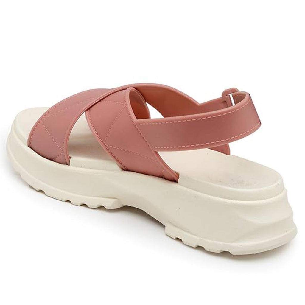 Longwalk Women Casual Flip Flop Slides For Daily Wear Pink- 3601