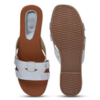 Longwalk Women Silver-tone Fashion Sandals