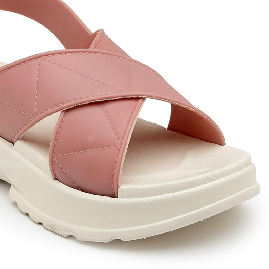 Longwalk Women Casual Flip Flop Slides For Daily Wear Pink- 3601