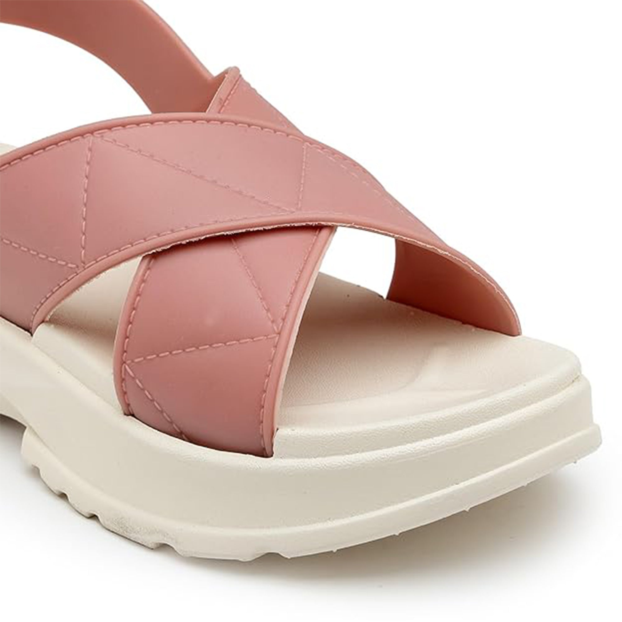 Longwalk Women Casual Flip Flop Slides For Daily Wear Pink- 3601