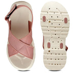 Longwalk Women Casual Flip Flop Slides For Daily Wear Pink- 3601